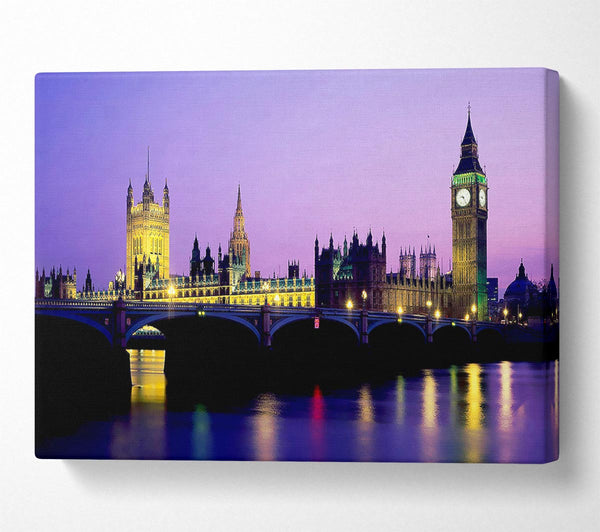  A Canvas Print of London Bridge City Lights Canvas Art