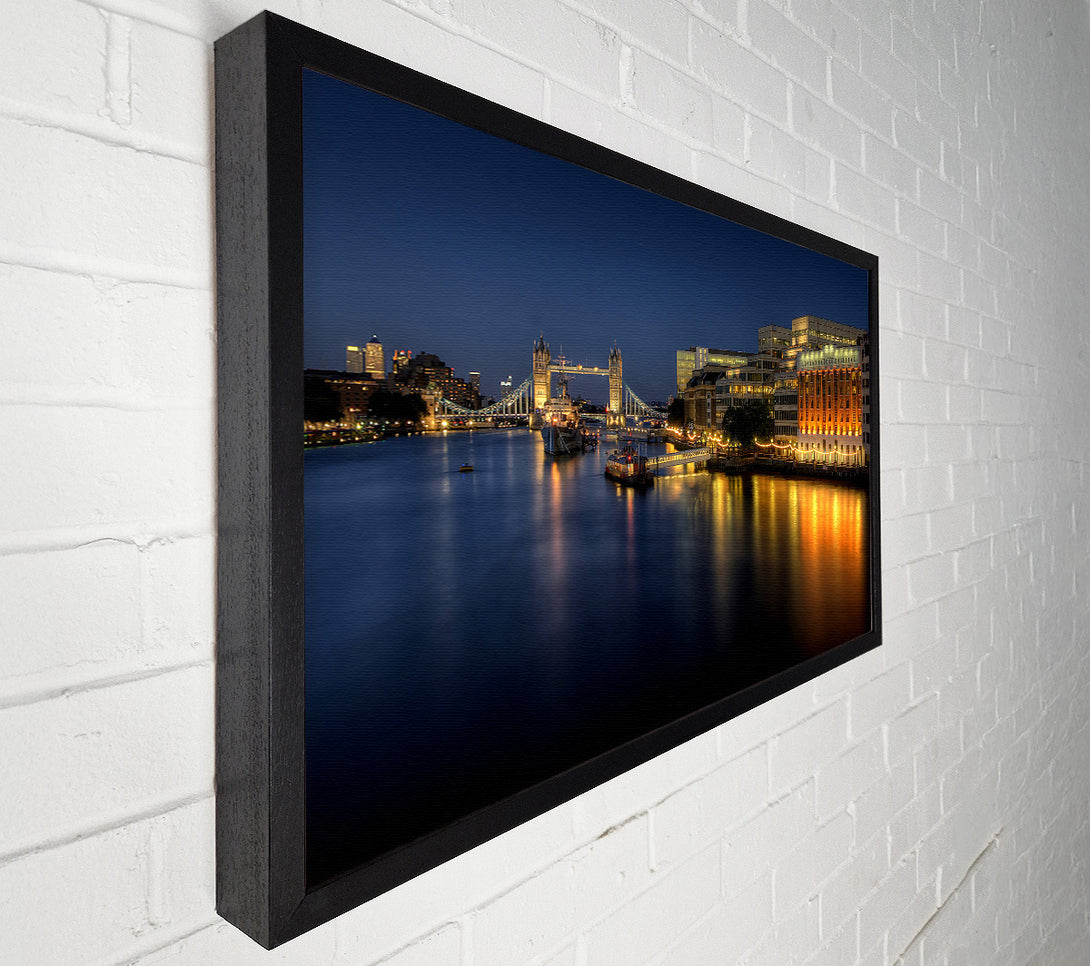  A Canvas Print of London Bridge Hospital At Night Canvas Art