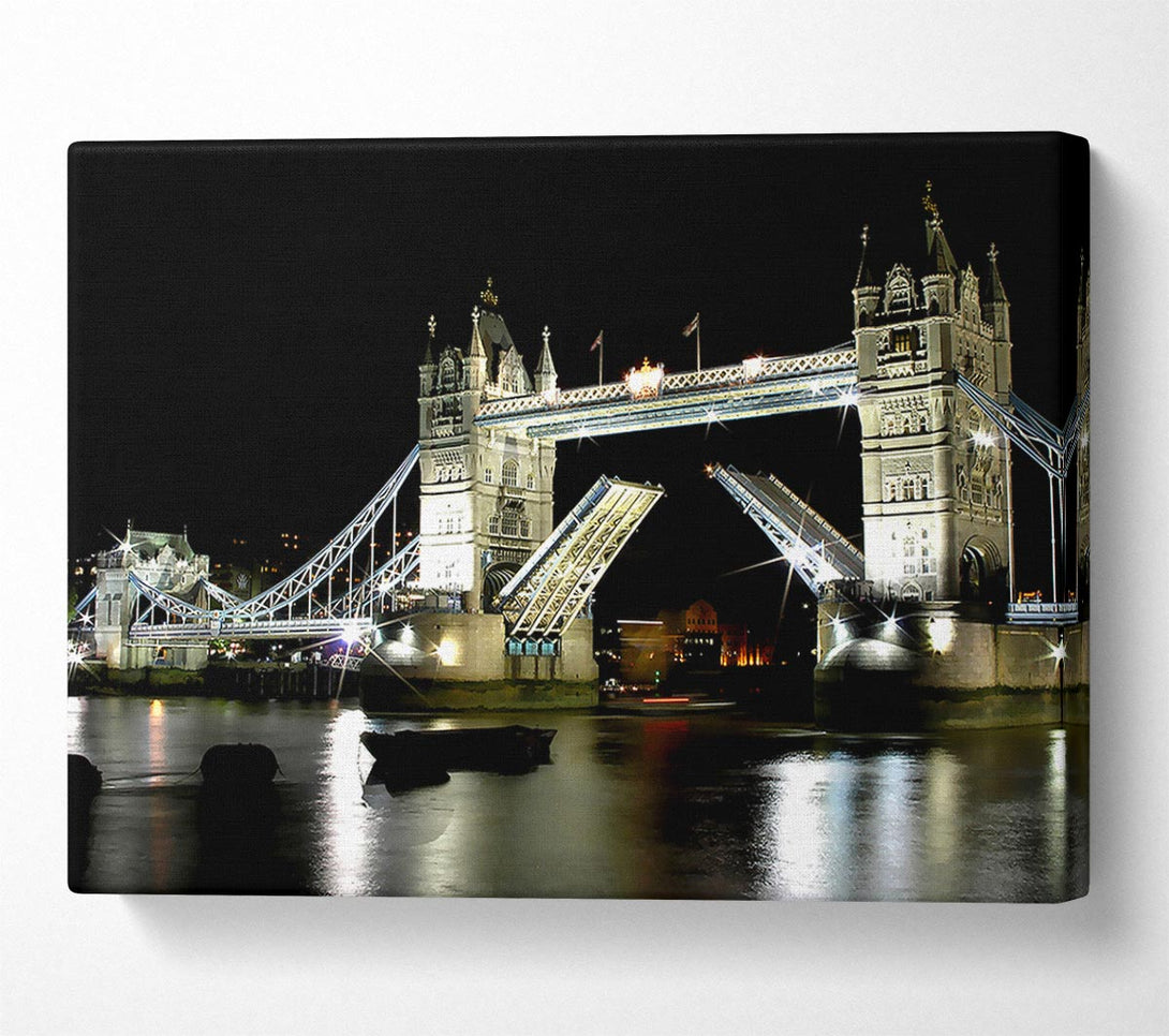  A Canvas Print of London Bridge Night Canvas Art
