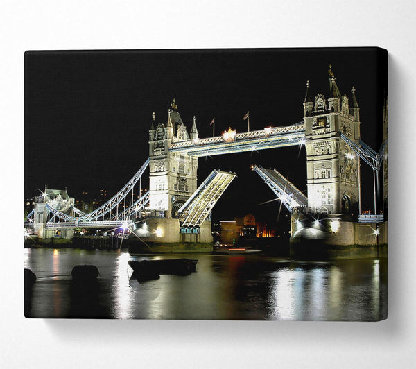 A Canvas Print of London Bridge Night Canvas Art