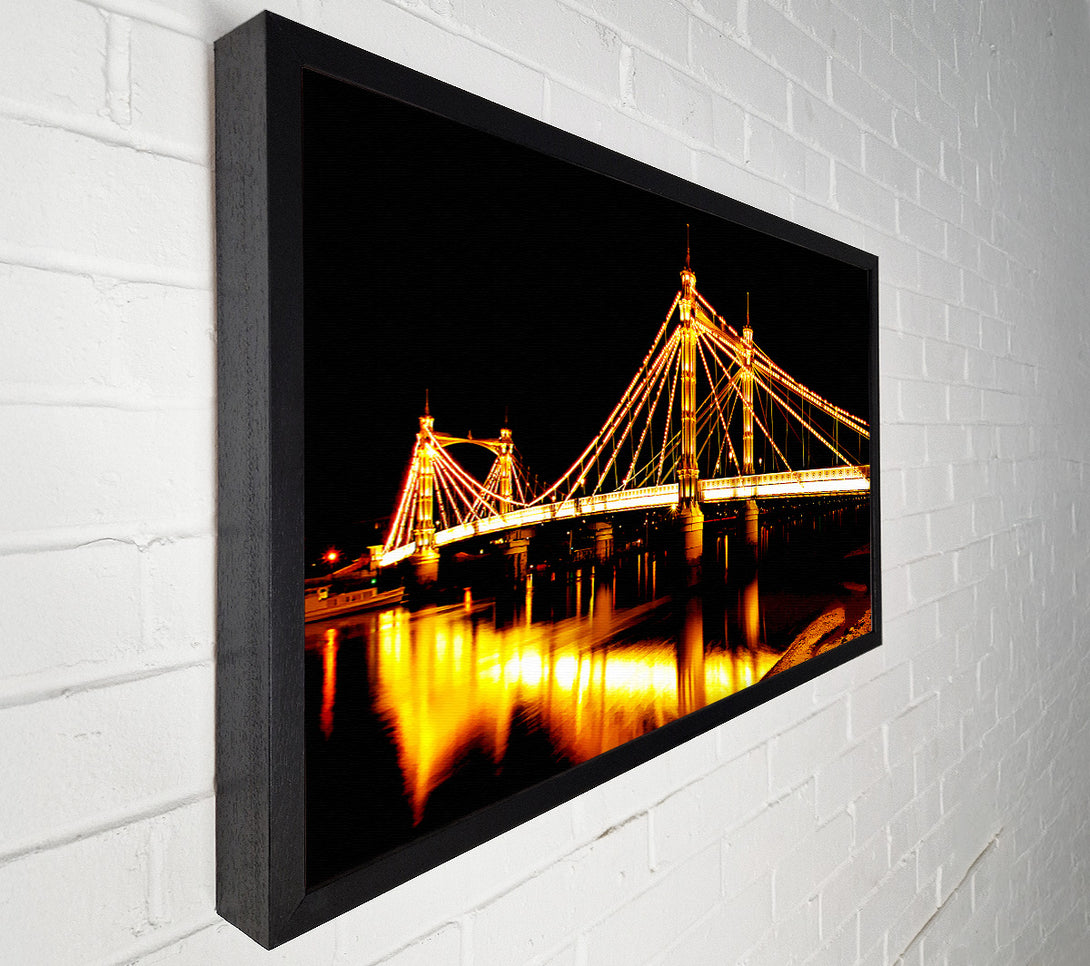  A Canvas Print of London Bridge Reflections Canvas Wall Art