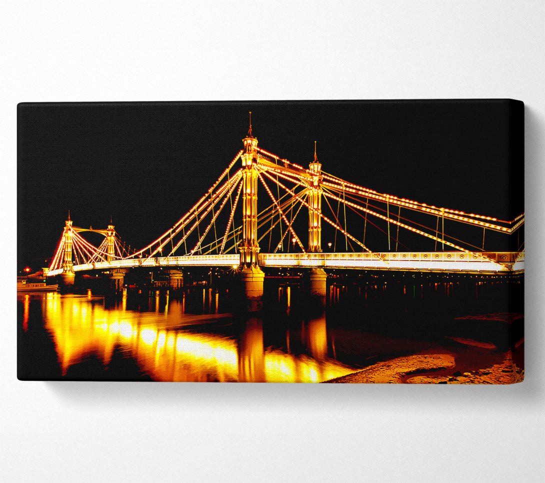  A Canvas Print of London Bridge Reflections Canvas Wall Art