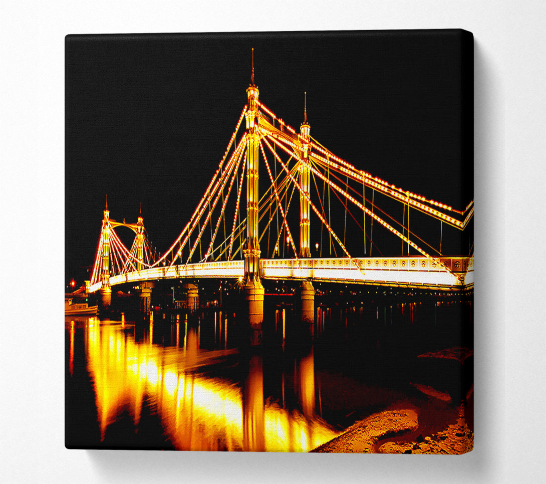  A Canvas Print of London Bridge Reflections Canvas Wall Art