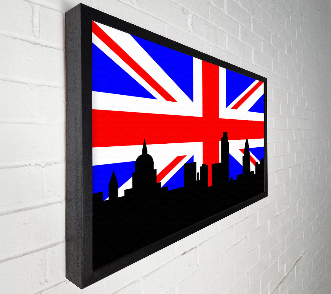  A Canvas Print of London City Great British Flag Canvas Print