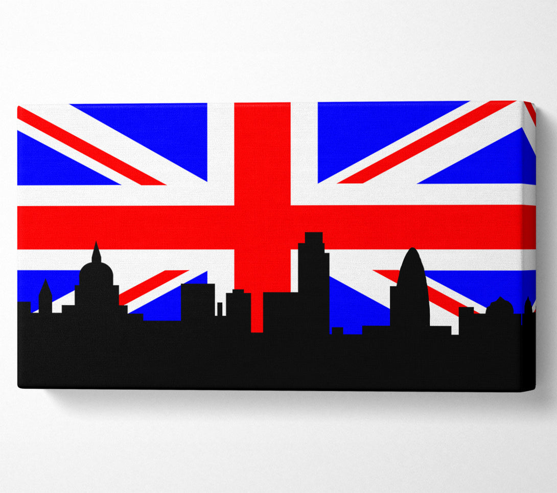  A Canvas Print of London City Great British Flag Canvas Print