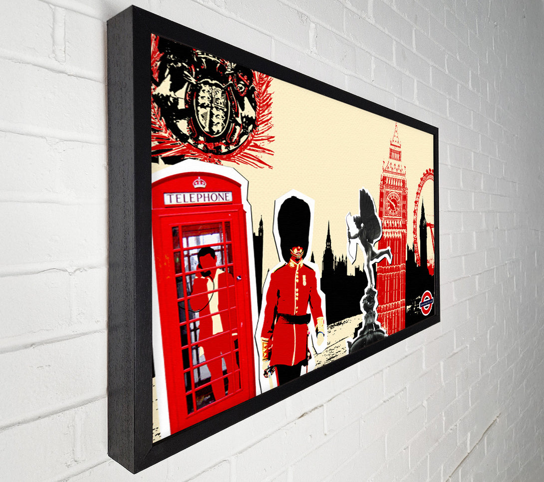  A Canvas Print of London Collage Canvas Art