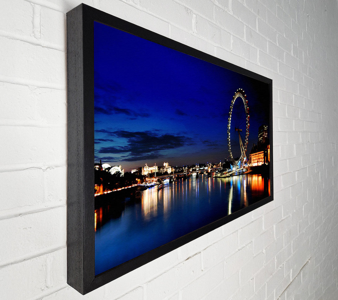  A Canvas Print of London Eye At Night Canvas Print
