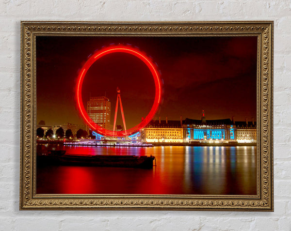London Eye From Victoria Embankment Framed Print