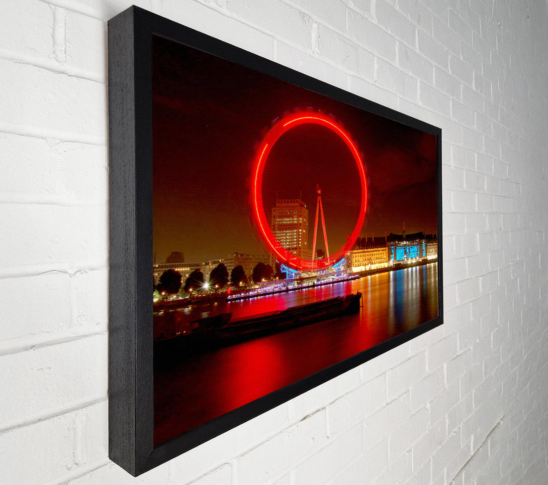  A Canvas Print of London Eye From Victoria Embankment Canvas Wall Art