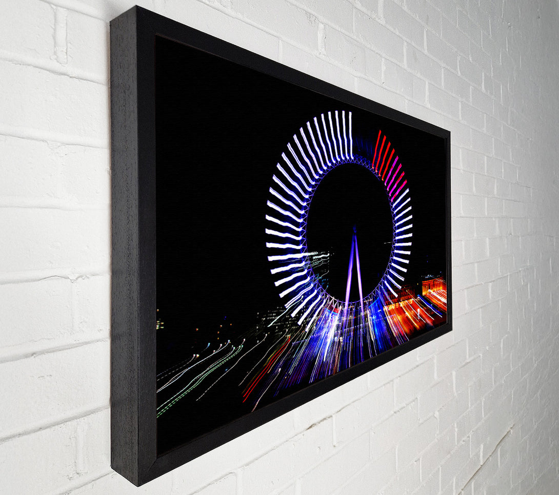  A Canvas Print of London Eye Lights Canvas Wall Art