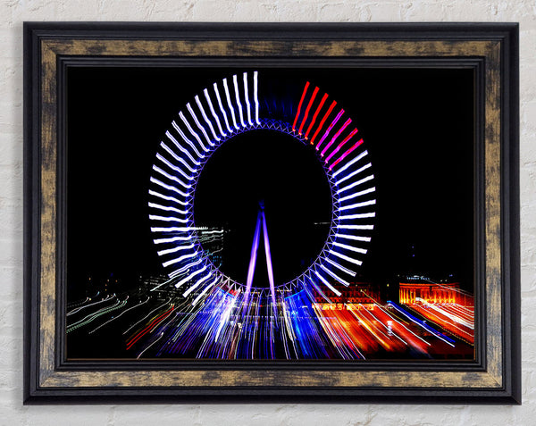 London Eye Lights Framed Print