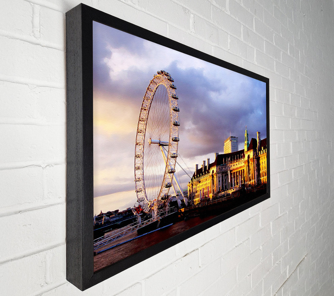  A Canvas Print of London Eye Morning Light Canvas Print