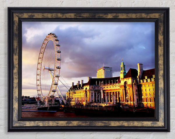 London Eye Morning Light Framed Print