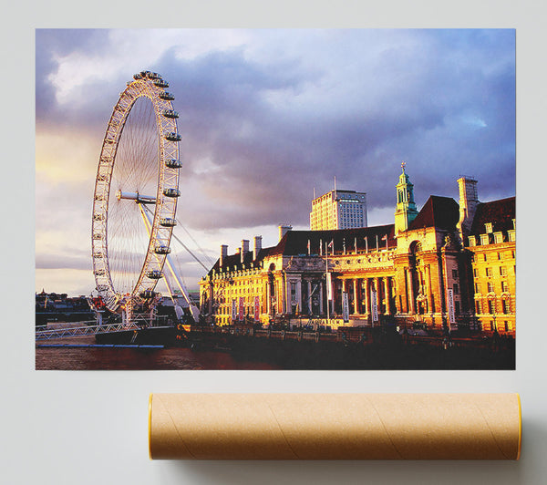 London Eye Morning Light Print