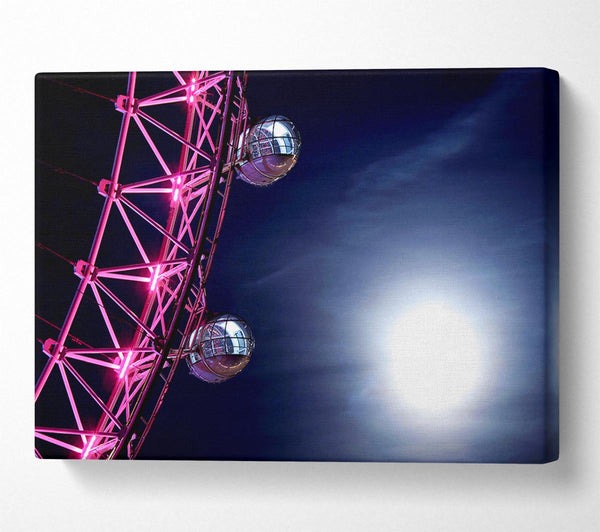  A Canvas Print of London Eye Pods In The Moonlight Canvas Art