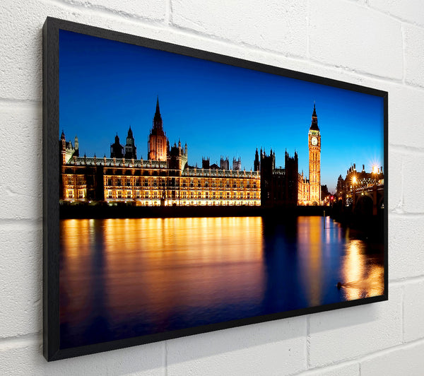 London Houses Of Parliament Night Reflections