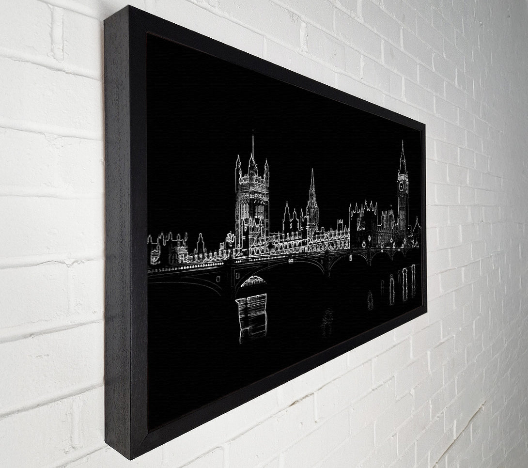  A Canvas Print of London Houses Of Parliment Canvas Wall Art
