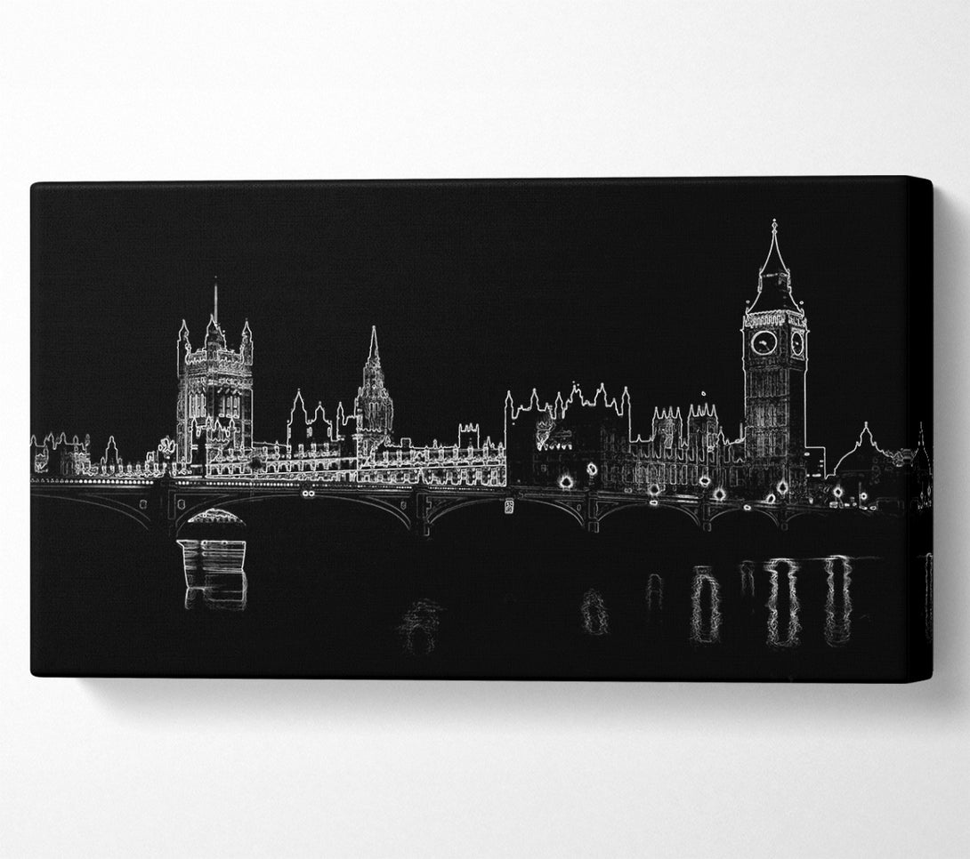  A Canvas Print of London Houses Of Parliment Canvas Wall Art