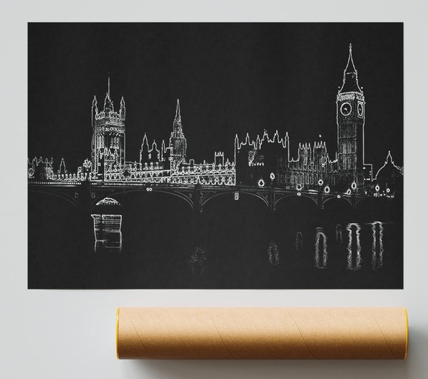 London Houses Of Parliment Print