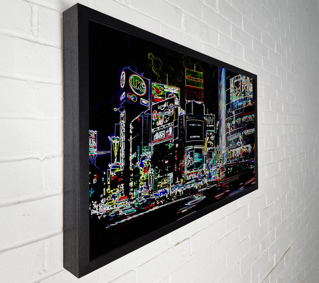  A Canvas Print of London Night Life Canvas Wall Art
