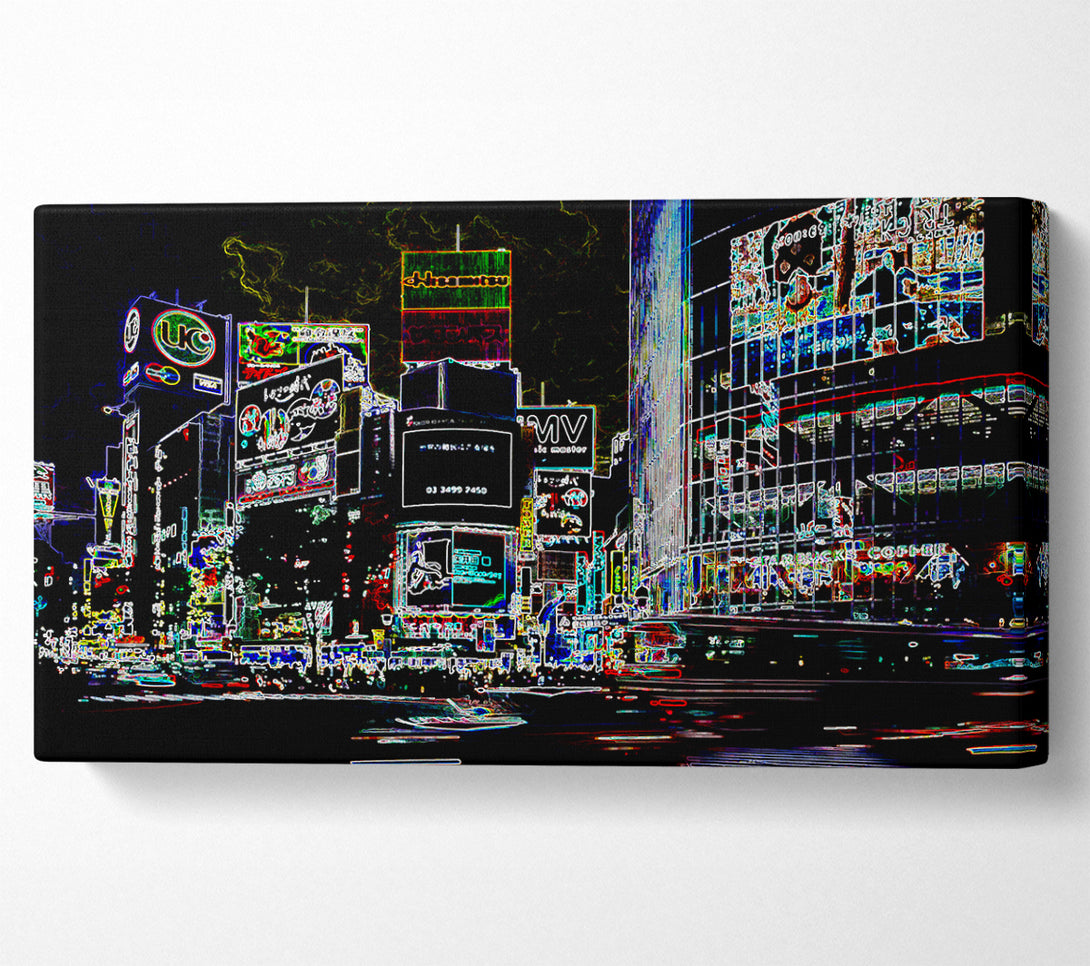  A Canvas Print of London Night Life Canvas Wall Art
