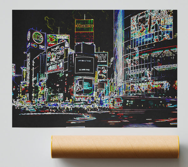London Night Life Poster