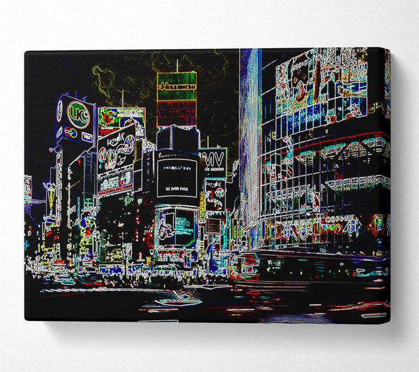  A Canvas Print of London Night Life Canvas Wall Art