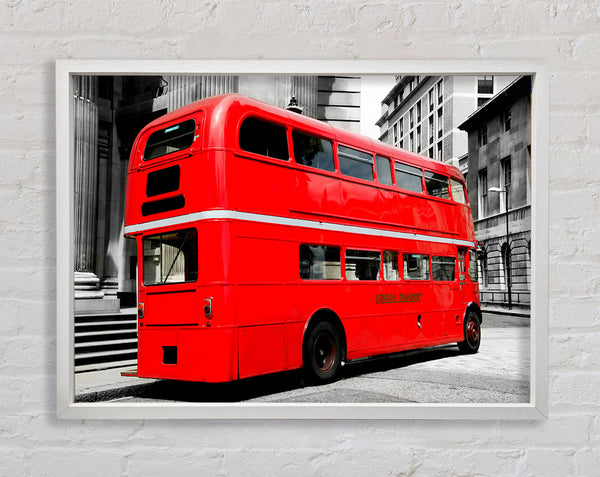London Red Double Decker Bus Framed Print