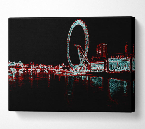  A Canvas Print of London Thames London Eye Canvas Art