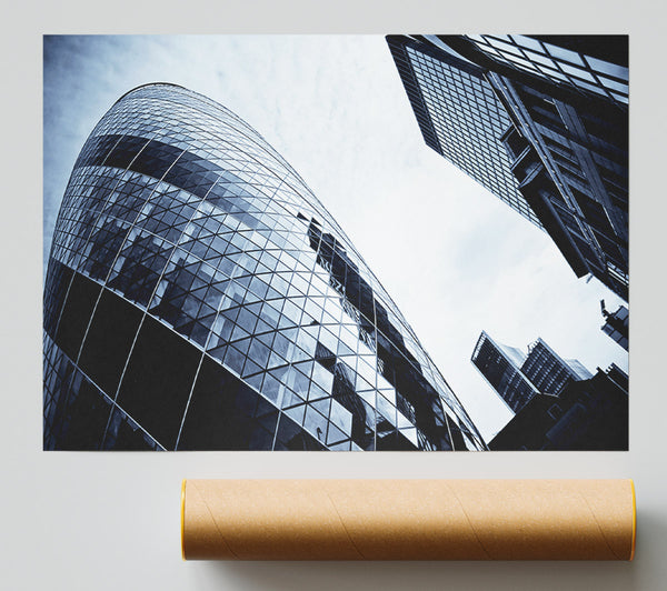 London The Gherkin Print