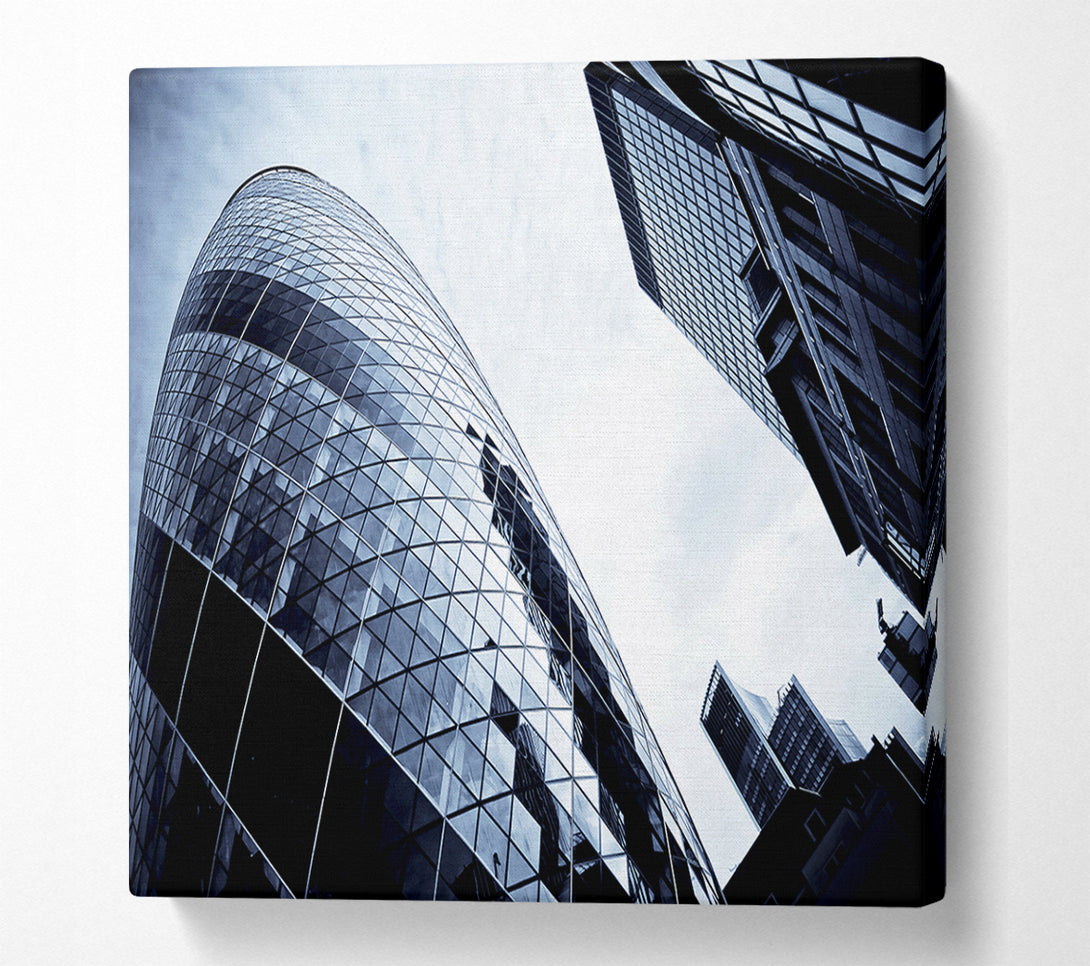  A Canvas Print of London The Gherkin Canvas Art