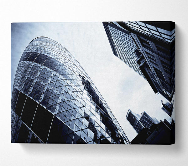 A Canvas Print of London The Gherkin Canvas Art