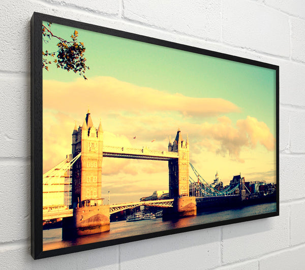 London Tower Bridge Retro