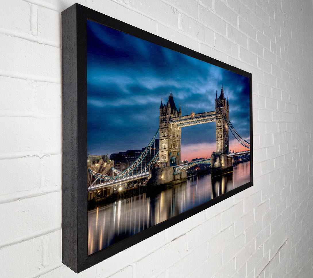 A Canvas Print of London Tower Bridge At Dusk Canvas Wall Art
