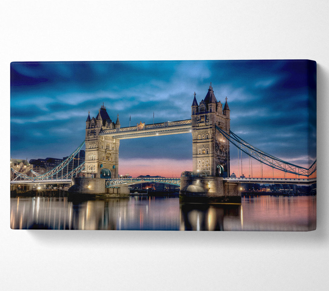  A Canvas Print of London Tower Bridge At Dusk Canvas Wall Art