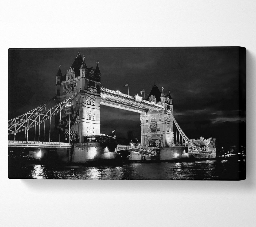  A Canvas Print of London Tower Bridge B n W Canvas Art