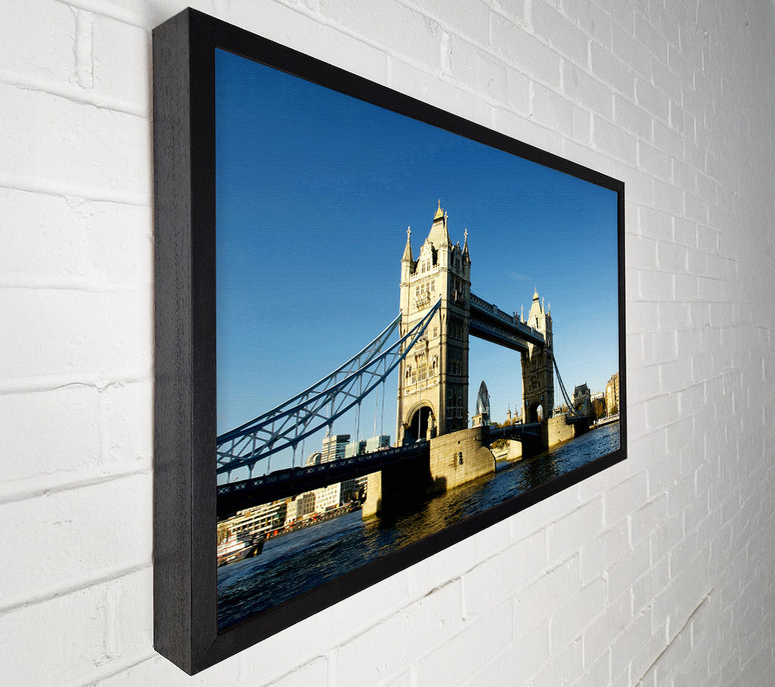  A Canvas Print of London Tower Bridge Blue Days Canvas Art