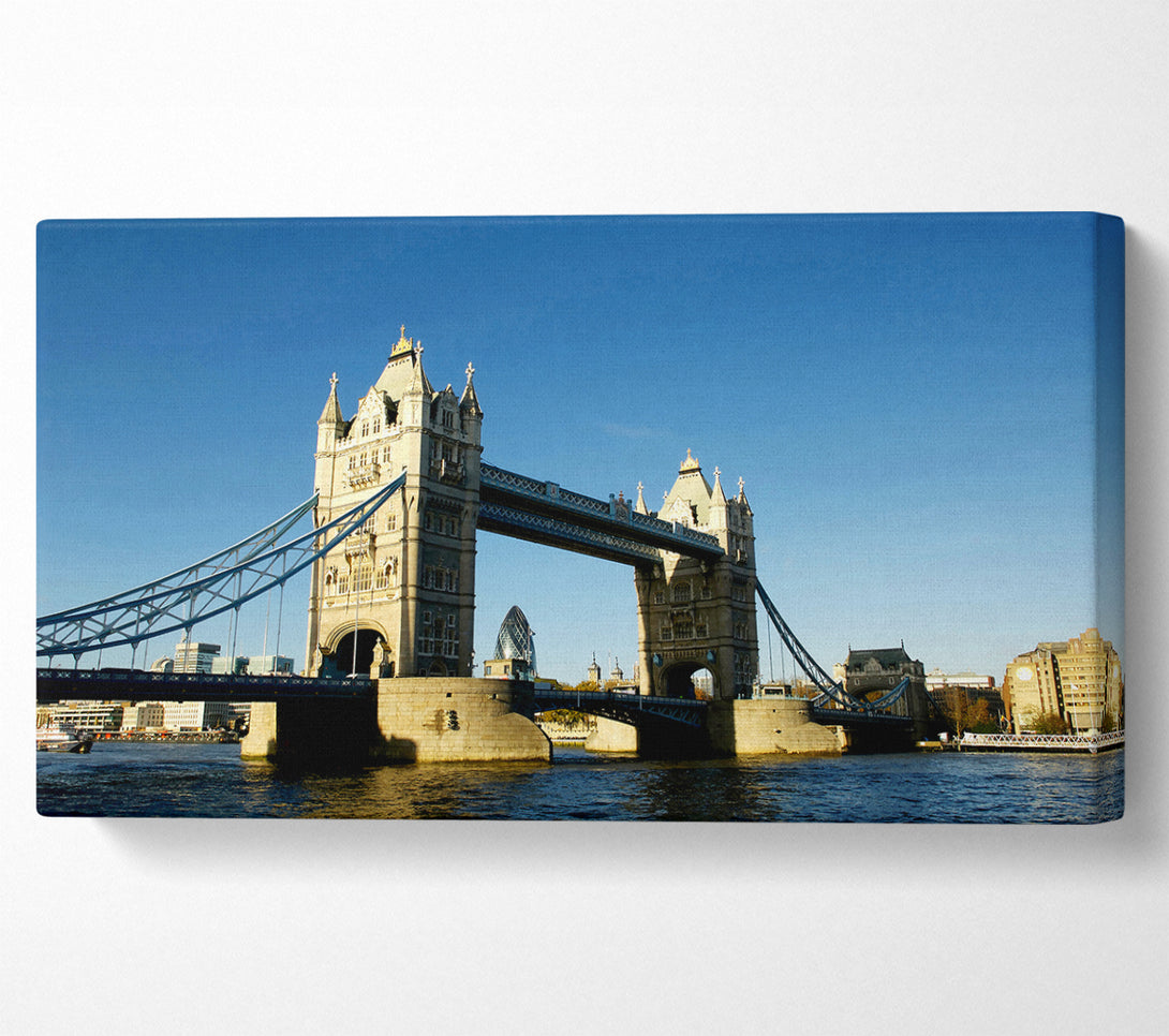  A Canvas Print of London Tower Bridge Blue Days Canvas Art