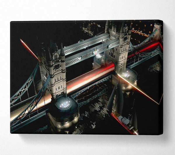  A Canvas Print of London Tower Bridge From Above Canvas Print