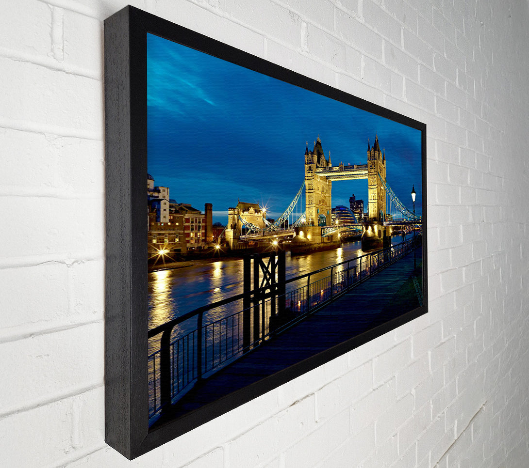  A Canvas Print of London Tower Bridge Nightlight Canvas Art