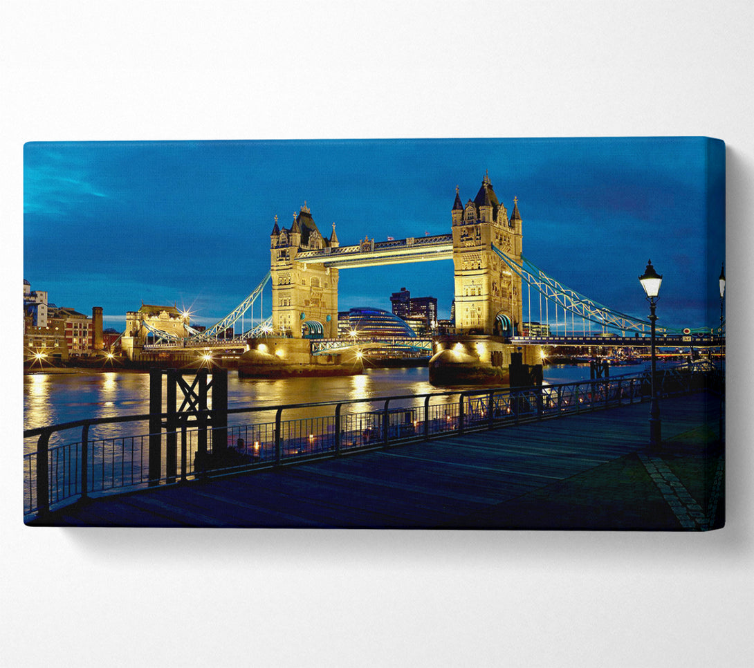  A Canvas Print of London Tower Bridge Nightlight Canvas Art