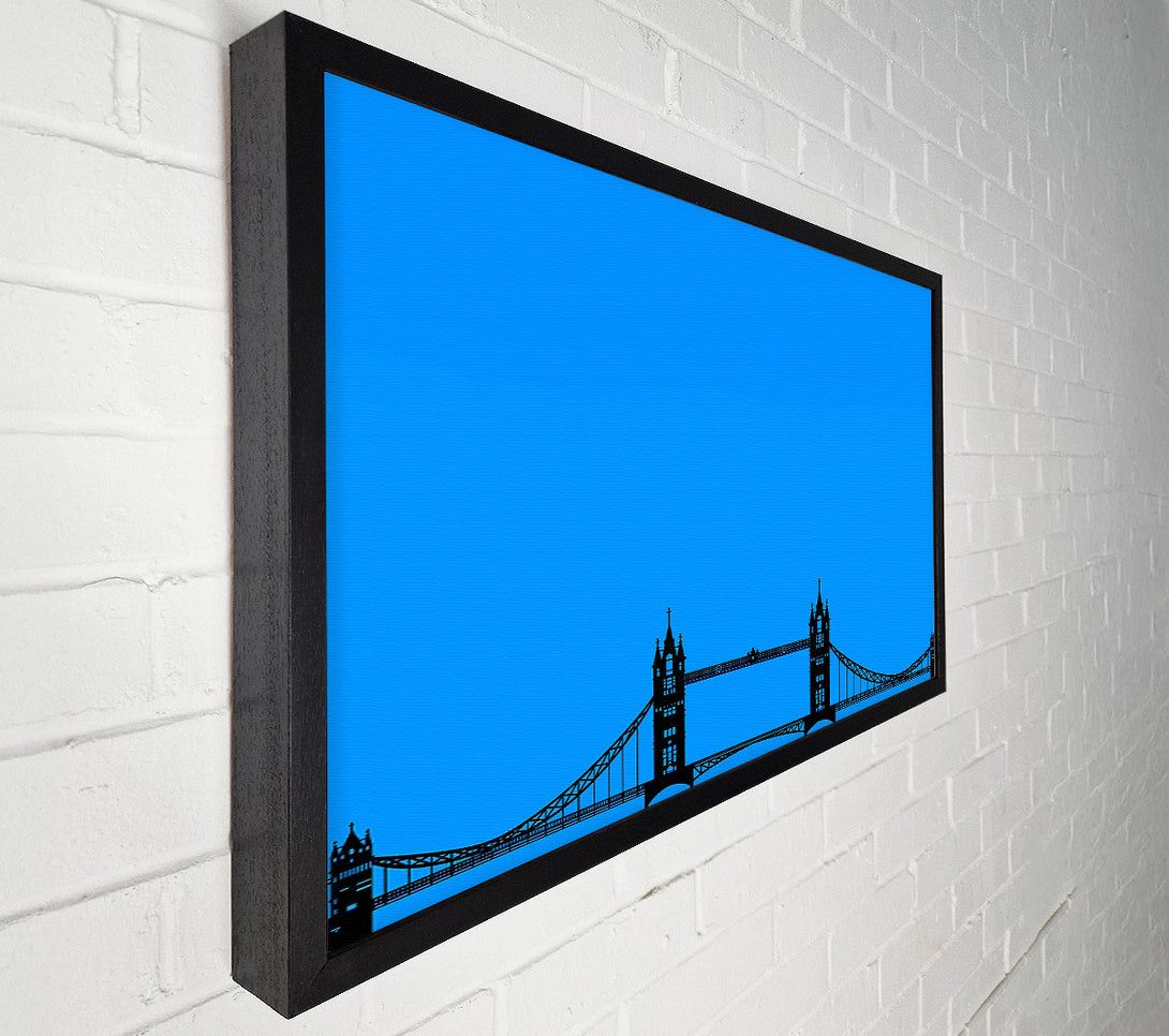  A Canvas Print of London Tower Bridge Silhouette Canvas Print