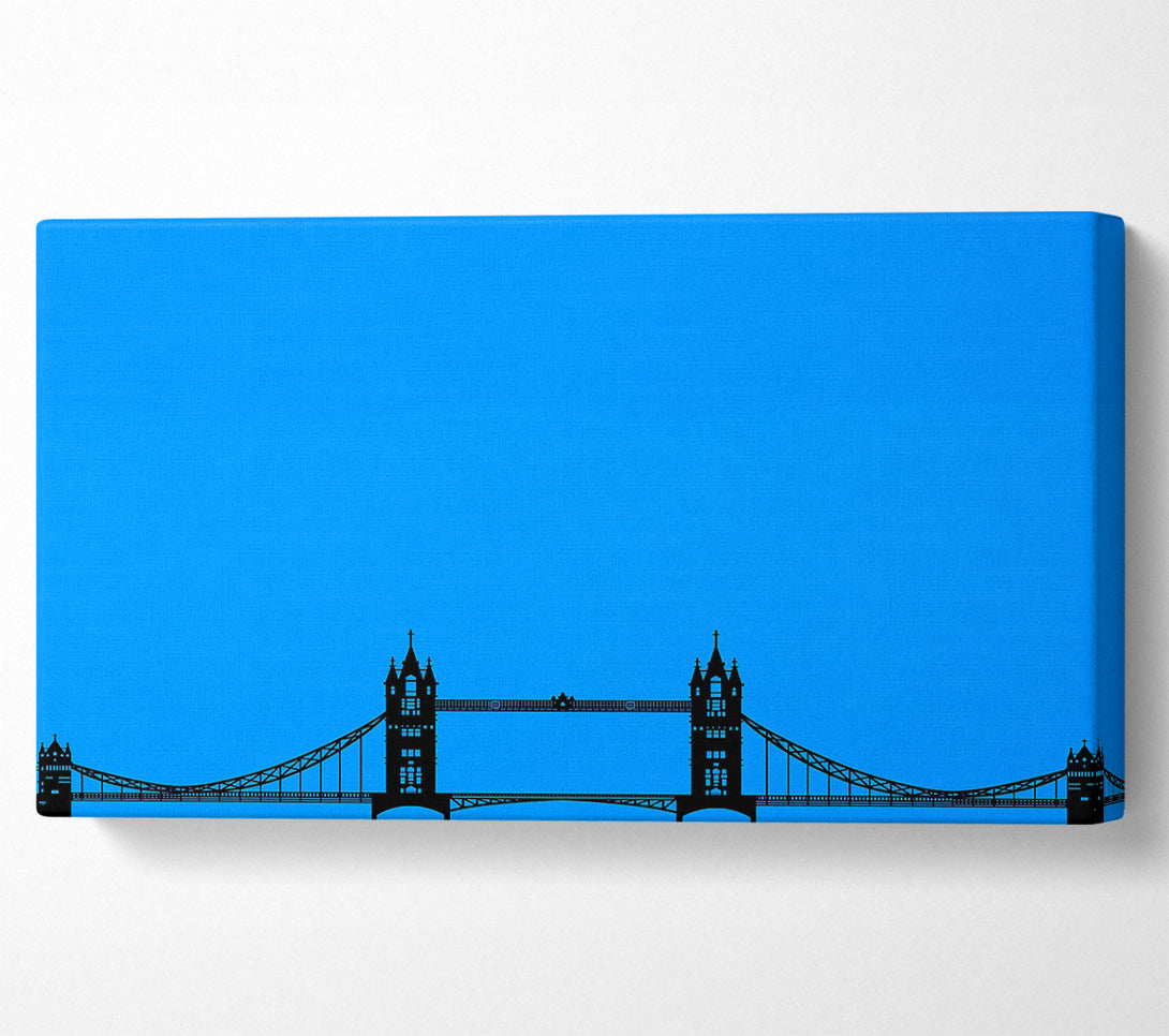  A Canvas Print of London Tower Bridge Silhouette Canvas Print