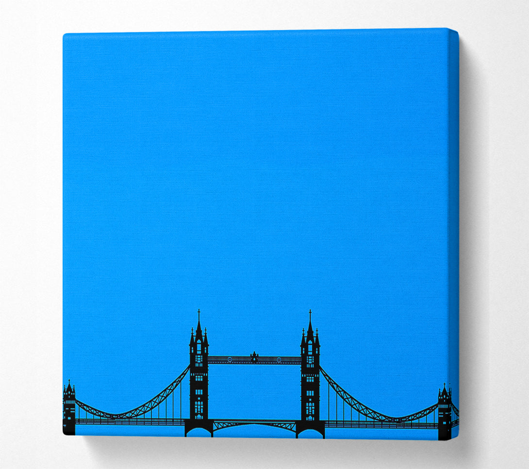 A Canvas Print of London Tower Bridge Silhouette Canvas Print