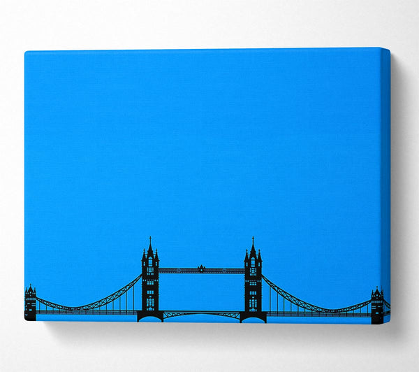 A Canvas Print of London Tower Bridge Silhouette Canvas Print