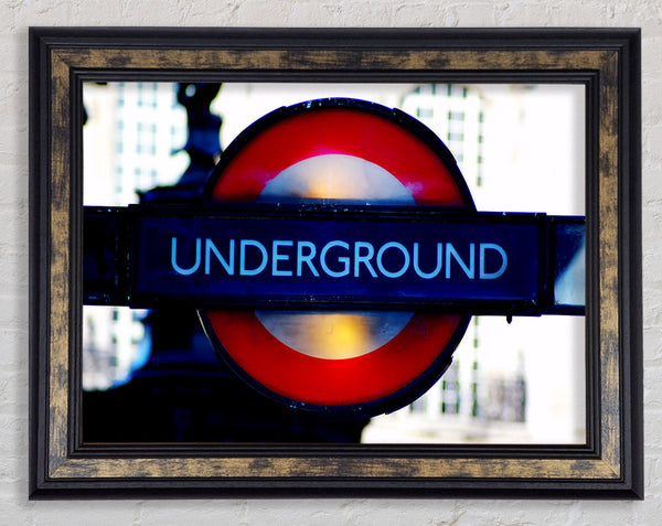 London Underground Sign Framed Print