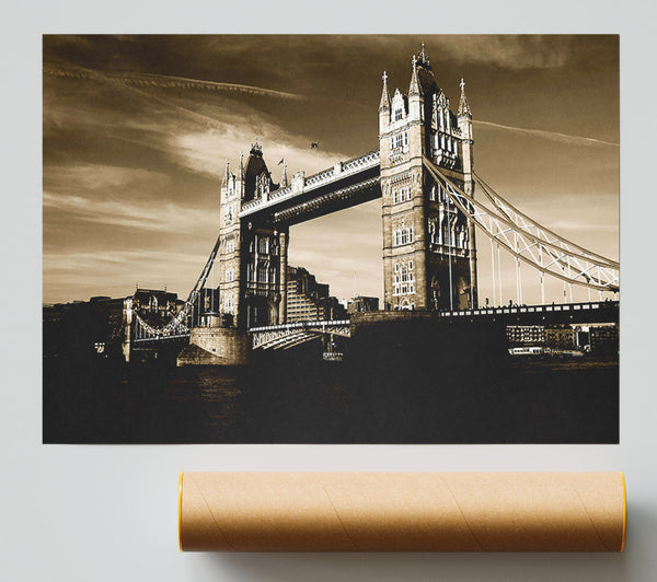 London Brown Beauty Poster