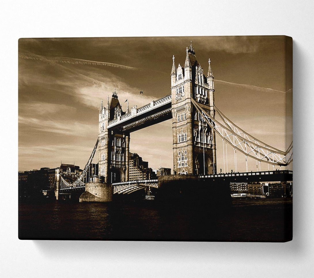  A Canvas Print of London Brown Beauty Canvas Wall Art