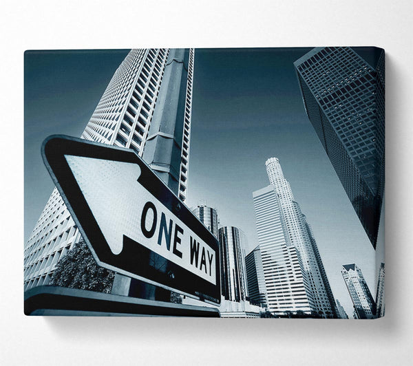  A Canvas Print of Los Angeles One Way Canvas Print