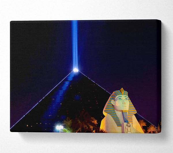  A Canvas Print of Los Vegas Pyramids Canvas Art